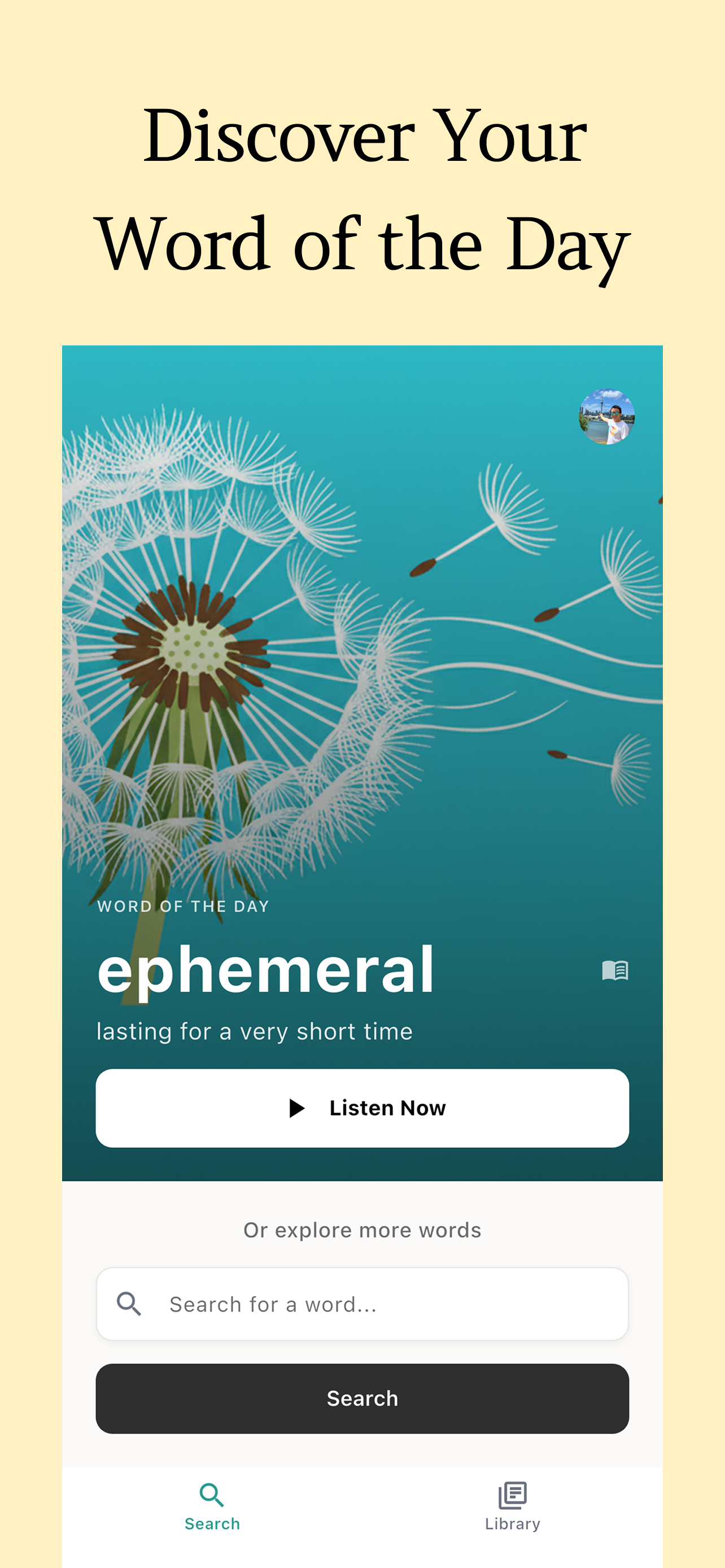 Smart Word Search Screen